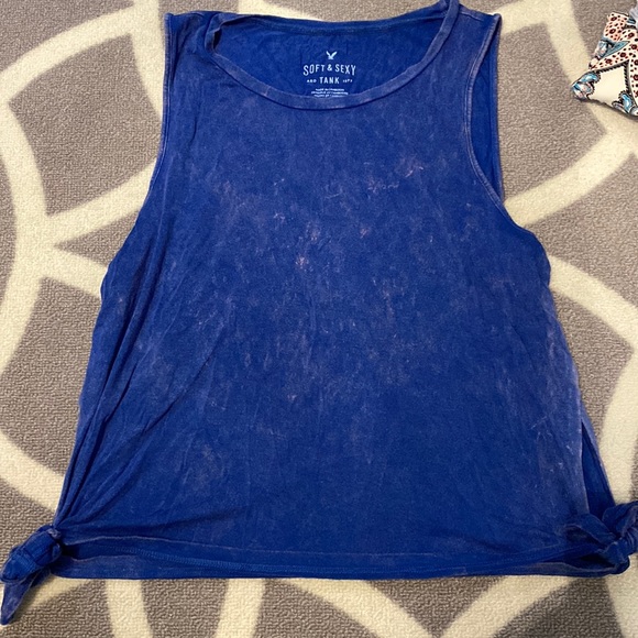Tie Side tie-dye effect tank top - Picture 1 of 2